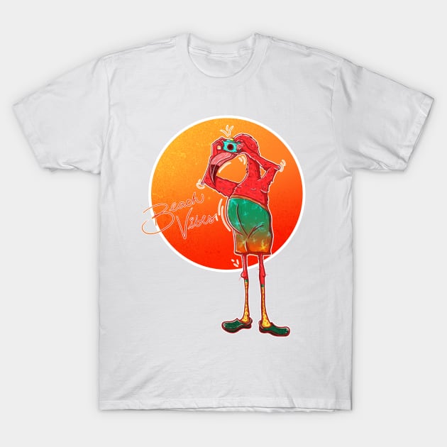 Flamingo T-Shirt by Chandscartoons